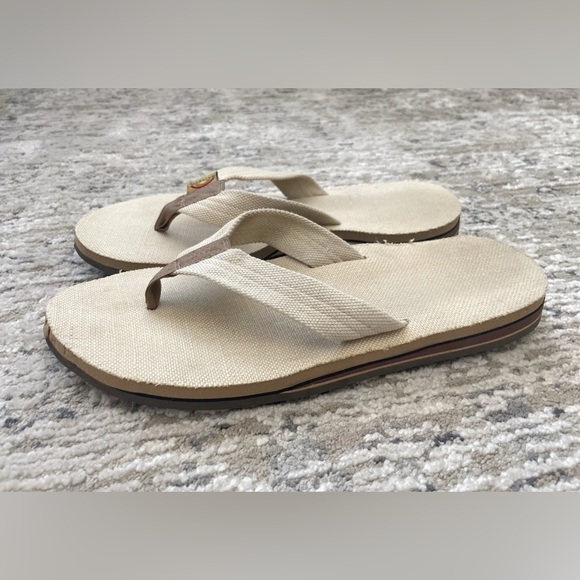 Rainbow Sandals Mens Hemp Tan Sand Light Beige - Picture 1 of 6